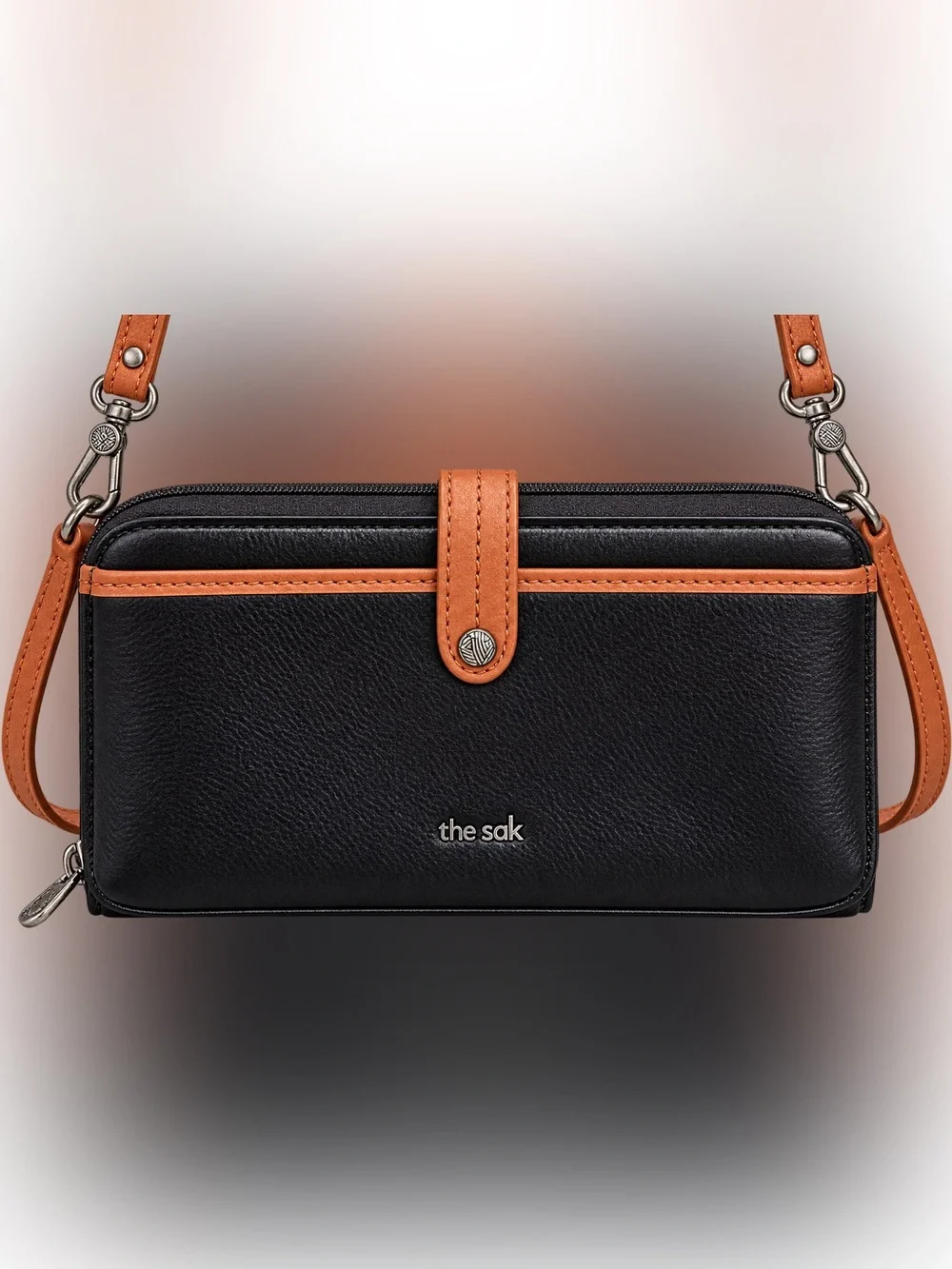 NEW The Sak Large Smartphone Convertible Crossbody/Wristlet in Black Onyx